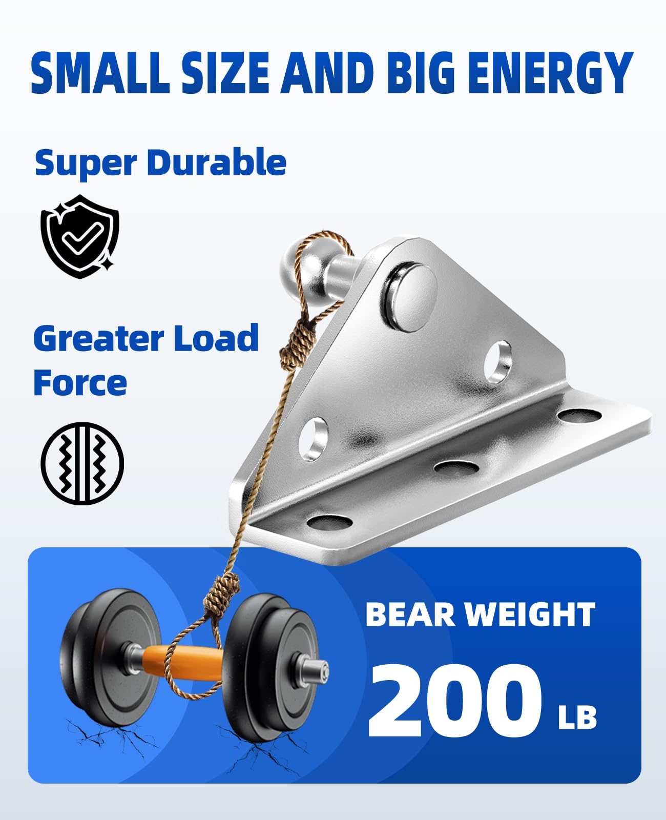 Supports De Montage Pour Vérins à Gaz - Lot De 4 (2 L, 2 Plats) + 16 Vis, Compatible Douille 10 Mm, Charge 90 Kg