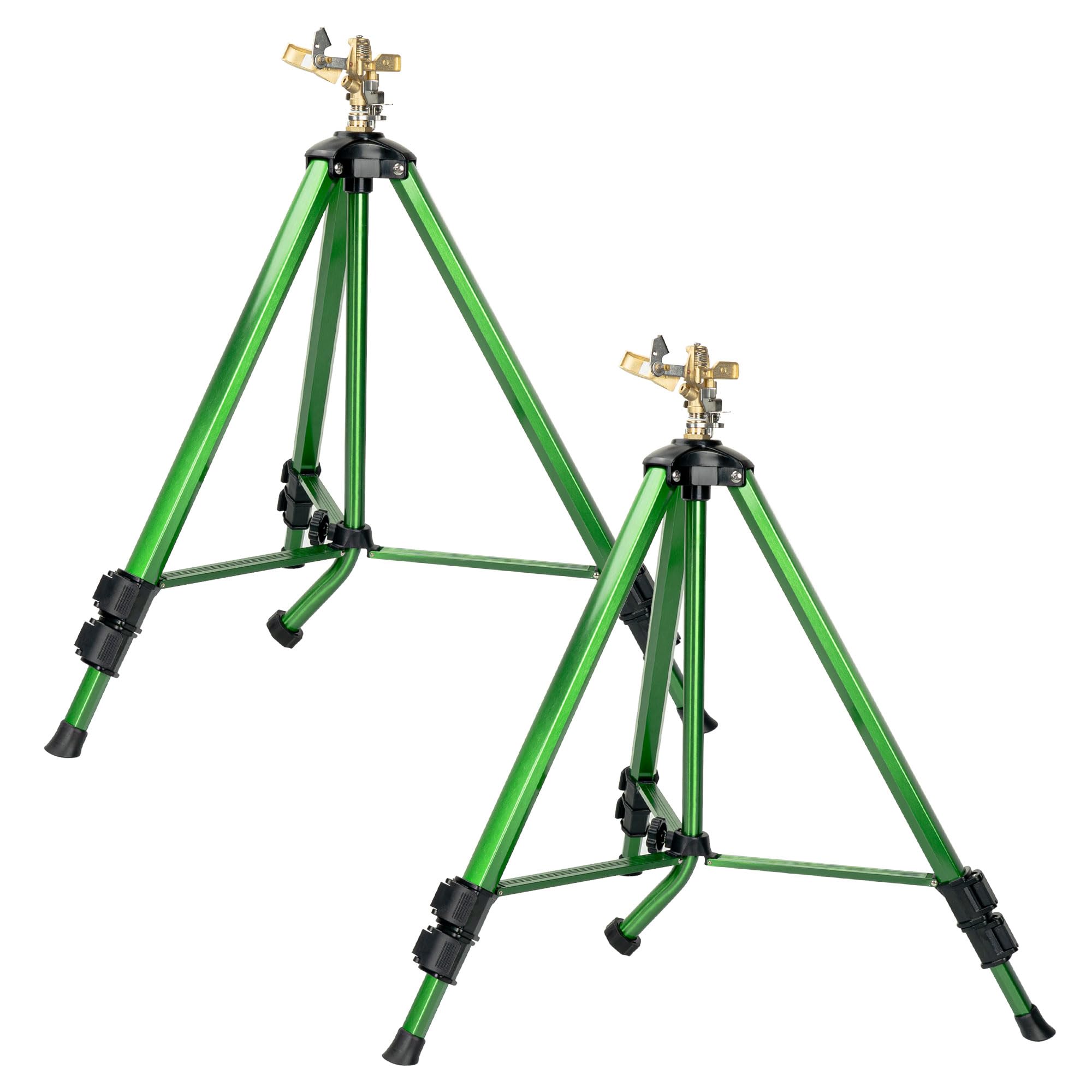 Wexo Palindrog Impact Sprinkler on Tripod Base, Heavy Duty Adjustable Zinc Sprinkler Head for Lawn Yard Garden, 360 Degree Large Area Irrigation, 3/4