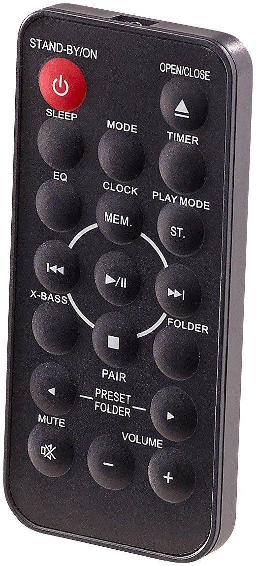 auvisio impianto musicale verticale: Verticale Impianto stereo HiFi, Bluetooth 2.1, Lettore CD (radio da parete con cd, muro lettore, microfono)