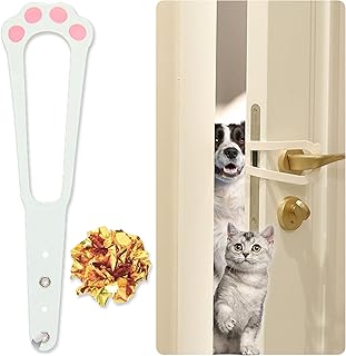 Cat Door Holder Latch, Adjustable Door Strap Latch, Cat Door Bracket Latch Let Cats in Door Locks Dog Out Door Stopper Keep Baby Safe Door Latch