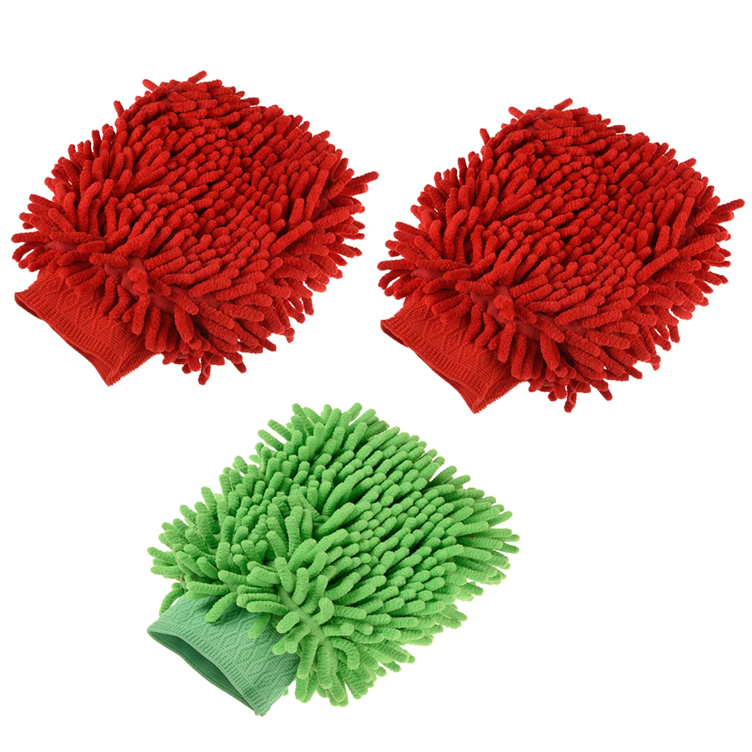 Kuber Industries Gloves | Microfiber Cleaning Gloves | Chenille Mitts for Kitchen | 50 GSM Hand Duster for Kitchen | Hand Gloves for Car | Duster for Glass | Pack of 3 | Multi (B0CH52KJYZ) Amazon Price History, Amazon Price Tracker