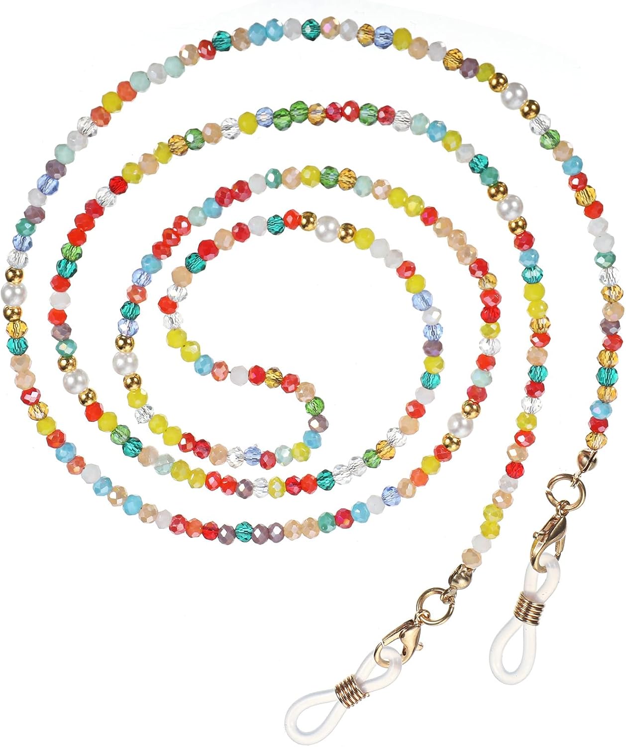 Beaded Eyeglass Chains, Stylish Eyeglass Chain for Women (Multicolor) | Sunglass Chain, Glasses Lanyard, Beaded Eye Glasses Strap Holders around Neck for Women