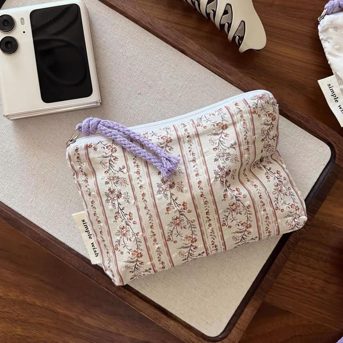Cotton Floral Small Coin Pouch for Women (PPLCOF)
