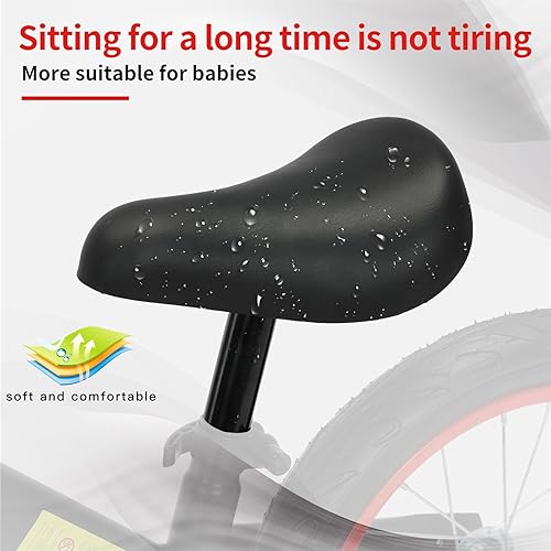 Miniatura 5 de Bueuwe Bicicleta de equilibrio de 16 pulgadas para niños de 4, 5, 6, 7, 8 años, bicicletas sin pedales, bicicleta de entrenamiento para niños