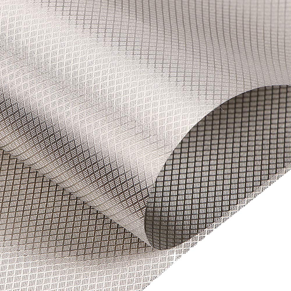 EMF Protection Fabric LOOGOOL Silver Copper Fabric Blocking RFID Shielding RF-Reduce Fabric for Radiowave Microwave and Other Electromagnetic Fields 39x43 inch