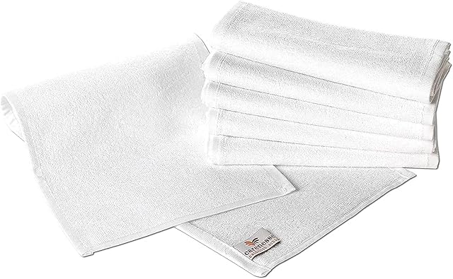 Carenesse kosmetyczka do twarzy, 6 sztuk, 22 x 70 cm, idealne wymiary dla profesjonalistów kosmetycznych, 100% bawełna, kolor biały, kompres do twarzy, chusteczki kompresowe