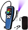 Aprvtio ALD-100 Refrigerant Freon Leak Detector, HVAC Freon Leak Detector with 3000 mAh Battery, 2.8' Large Screen, Visual and Auditory Alarms, Sensitive AC Leak Detector for R32 R134a R454B R410A R22