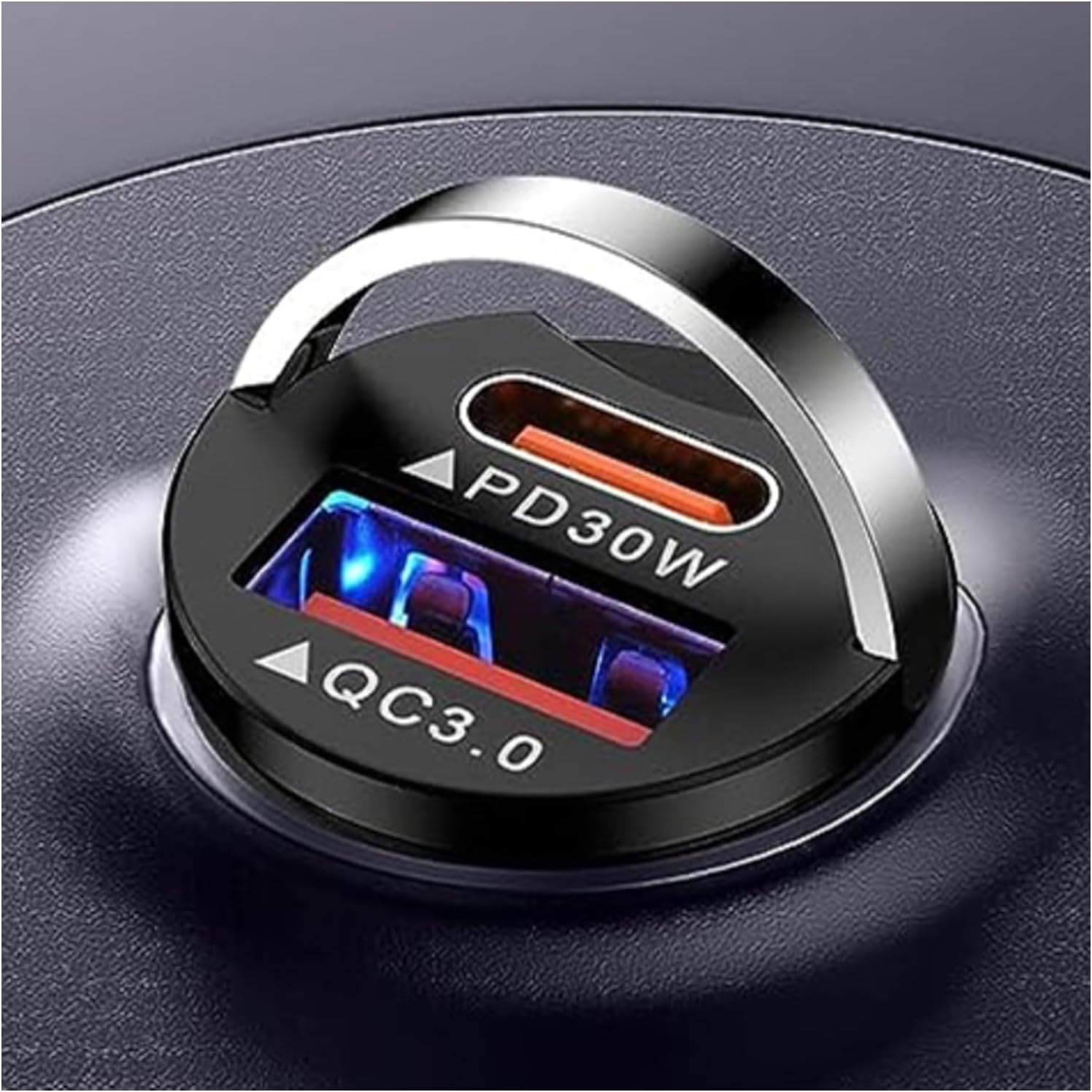 Amazon.co.jp: シガーソケット usb-c 15W PD&QC3.0対応 急速充電カーチャージャー シガーソケット 2ポート ...