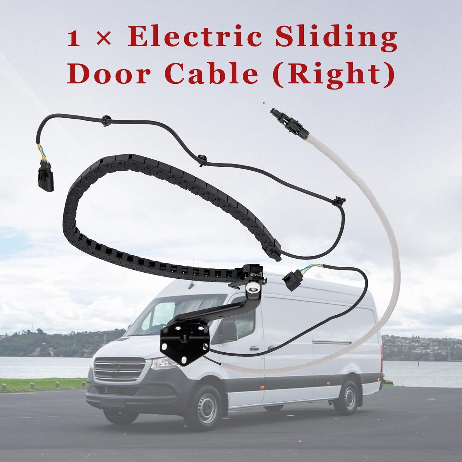 9068204169 Sliding Door Cable Right Compatible with Mercedes-Benz Sprinter 2006-2022, Part Number# 9068204100 ABS Cable Electric Sliding Door