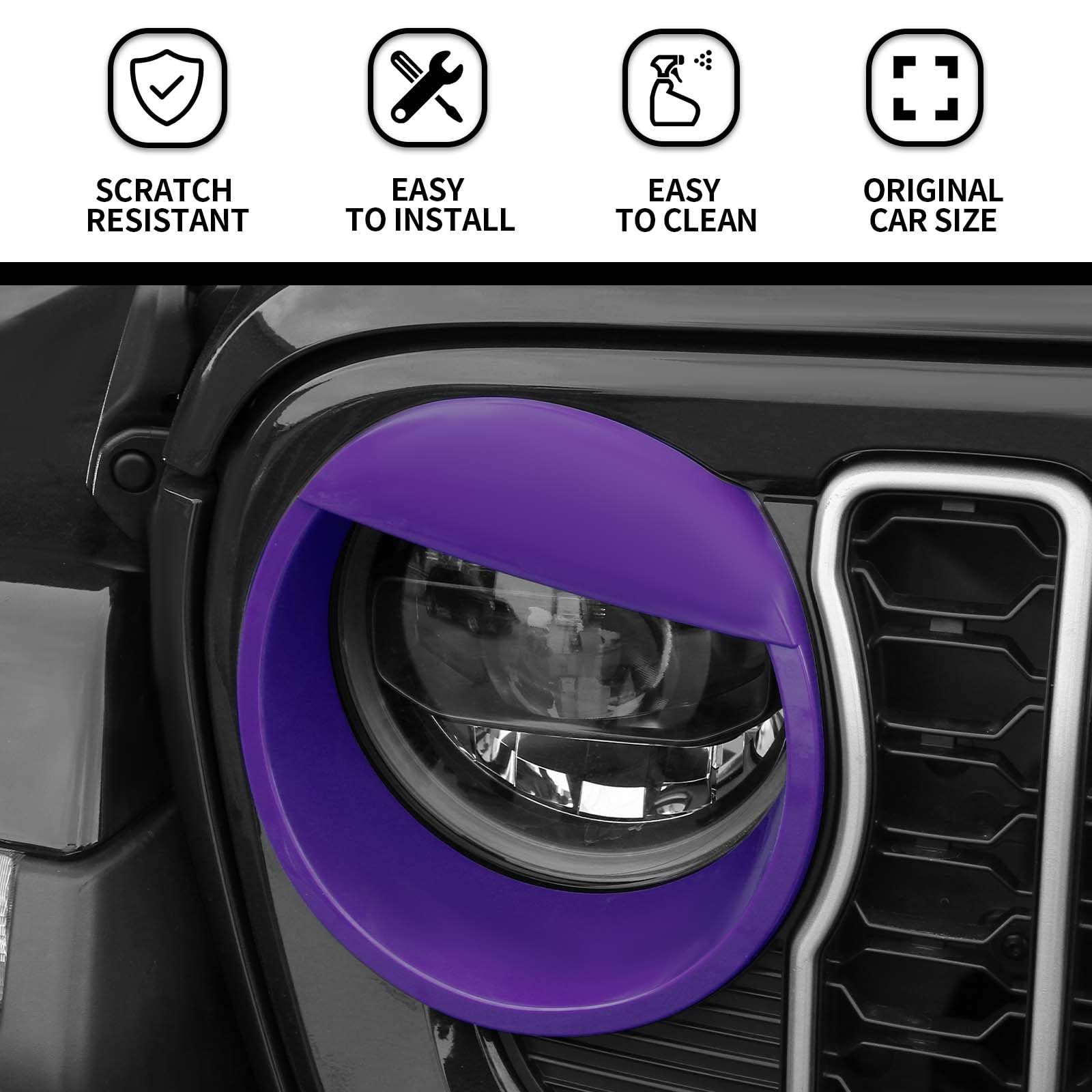 Amazon.co.jp: Hoolcar フロントライト ヘッドライト ベゼル