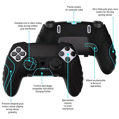 Miniatura 3 de PlayVital Guardian Edition Anti-Slip Ergonomic Silicone Cover Case for ps5 Edge Controller, Soft Rubber Protector Skin for ps5 Edge Wireless