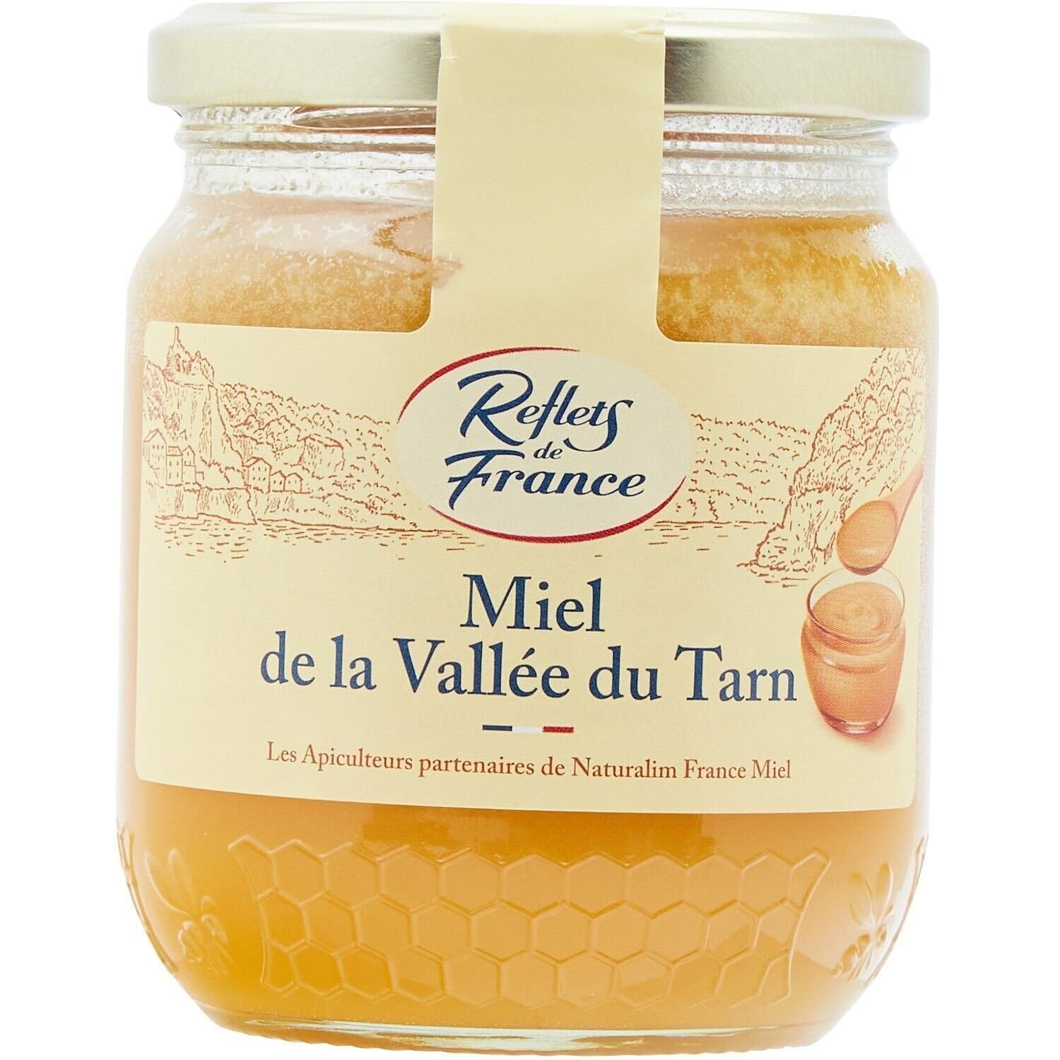 REFLETS DE FRANCE – Miel Pur de la Vallée du Tarn, Douceur Florale et Texture Onctueuse (Pot 375g) - lot de 3 - Vendu par Lot