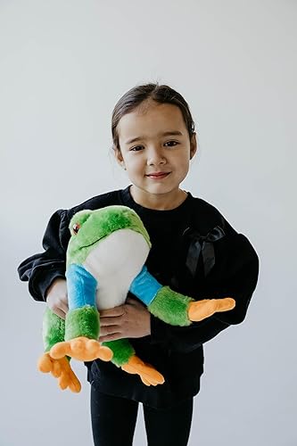Miniatura 2 de The Petting Zoo Peluche de rana de árbol de ojos rojos, regalos para niños, animales salvajes del zoológico Onez, juguete de peluche de rana árbol