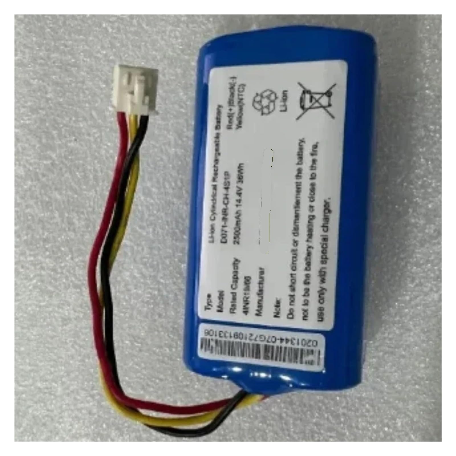 Batterie Au Lithium Rechargeable 14.4V D071-INR-CH-4S1P 2500mAh 36Wh, Compatible For COHN, Alimentation De Secours Cylindrique