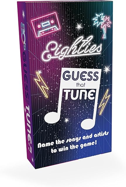 Boxer Gifts Eighties Guess That Tune Music Quiz Game | Name The 80s Lyrics | Fun for Parties | Over 150 Songs, Blue