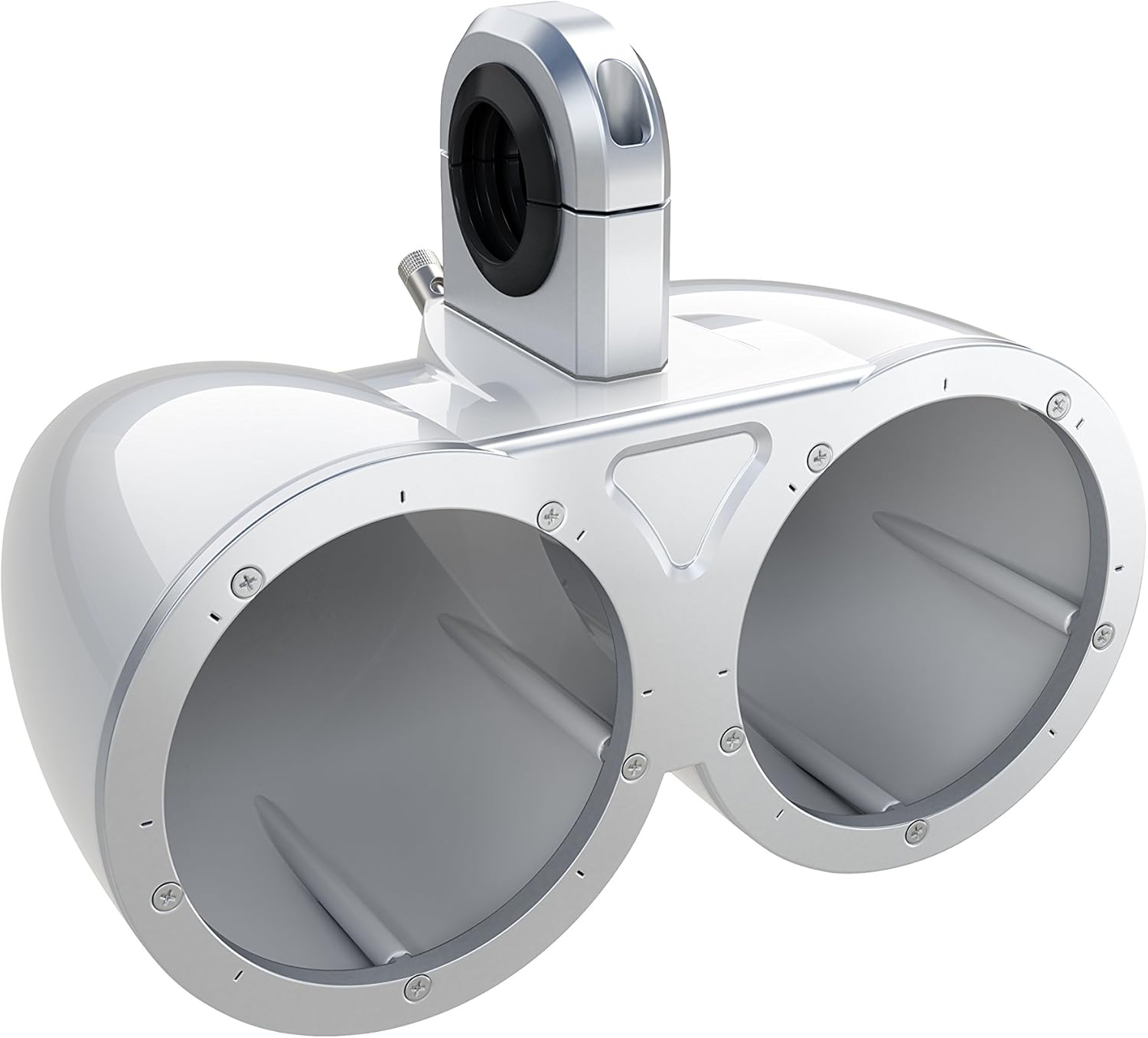 KICKER KMTEDW White Dual 6.5" Empty Wake Tower/Roll Bar Enclosures with KMTAP Adapter Pack for UTVs