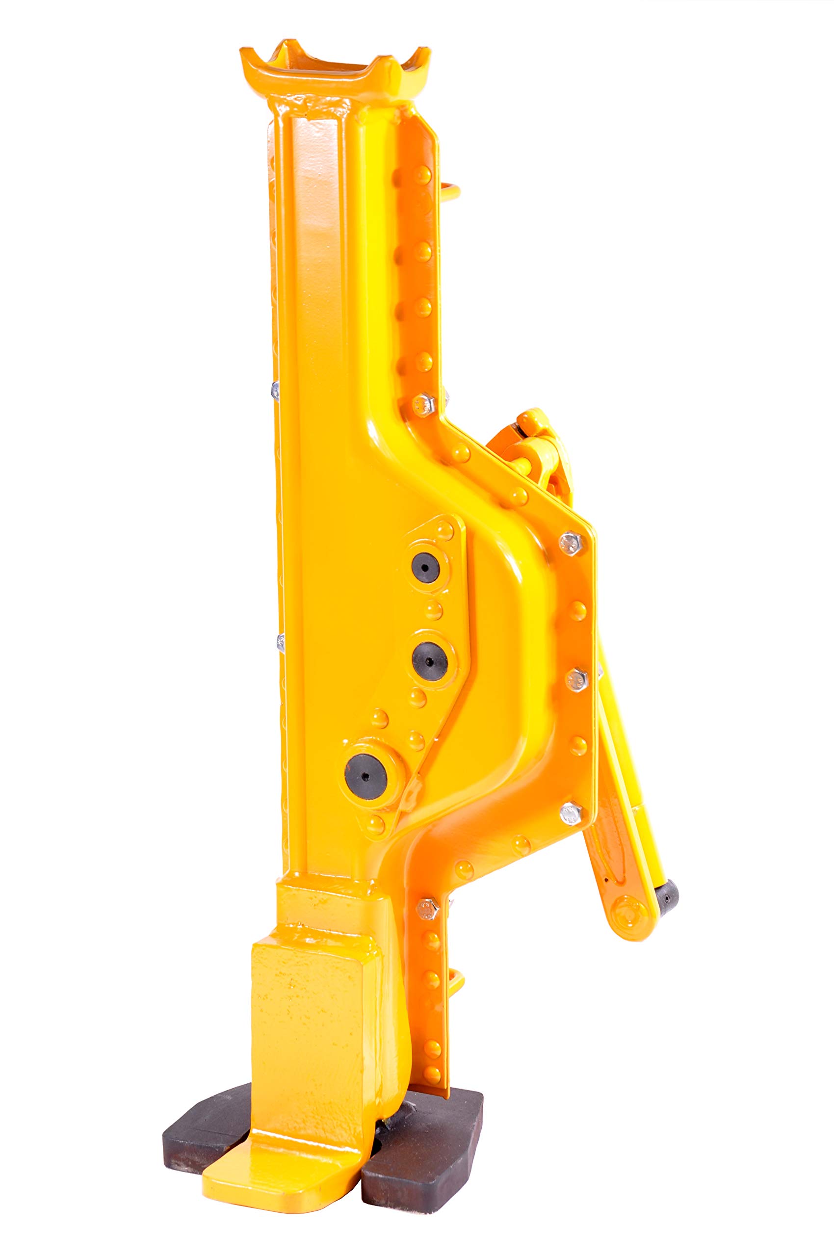 Stahlwinde 10t Stockwinde mit Ratschen-Kurbel Fußhöhe 30mm Low Steel Jack Handwinde Winde 10000kg