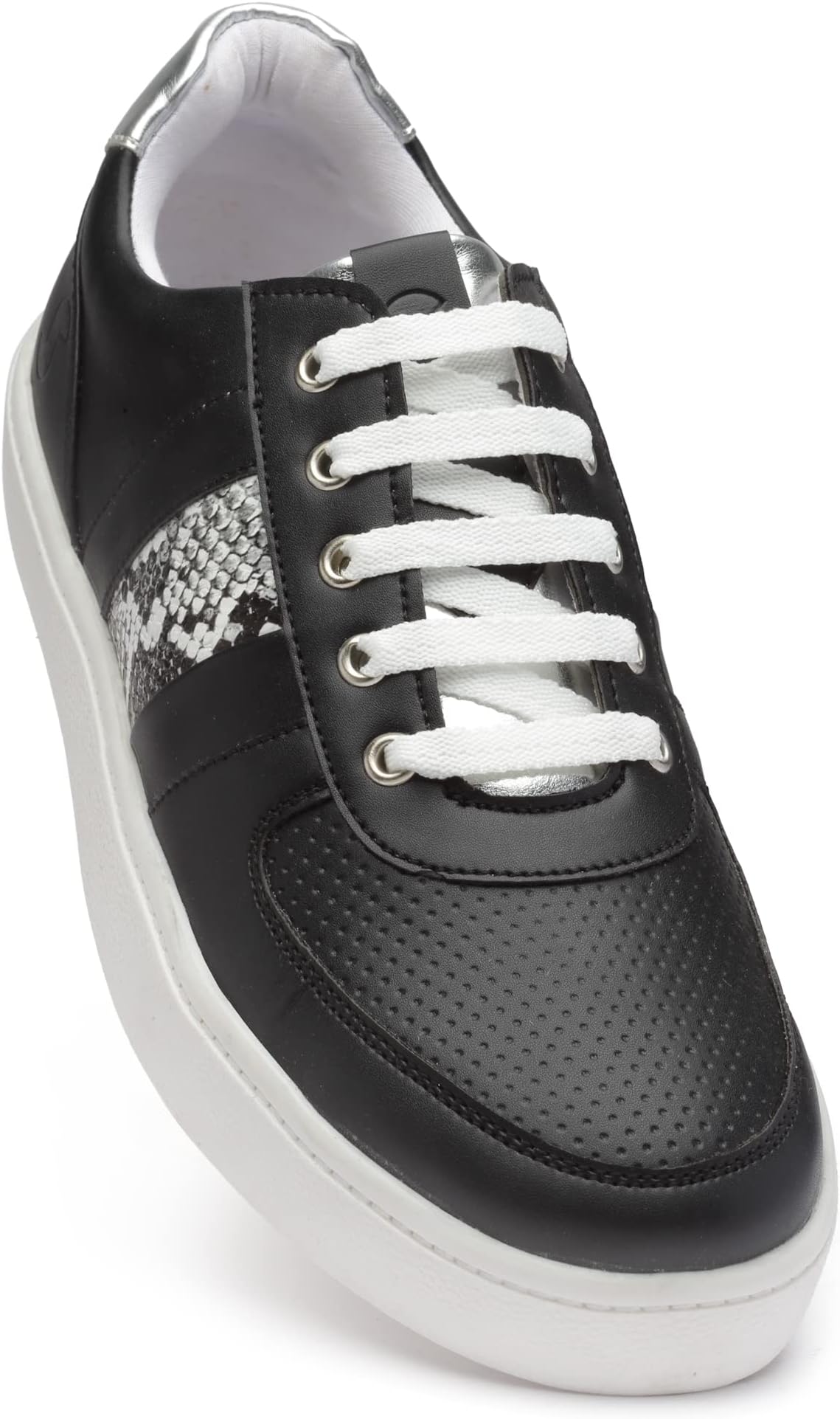 SOLETHREADSPrinted Sneakers for Women |Fashionable| Stylish | Lightweight | Comfortable | Handcrafted | Cruelty Free | Lace up | Premium Vegan Leather with Memory Foam Soles for Extra Cushioning