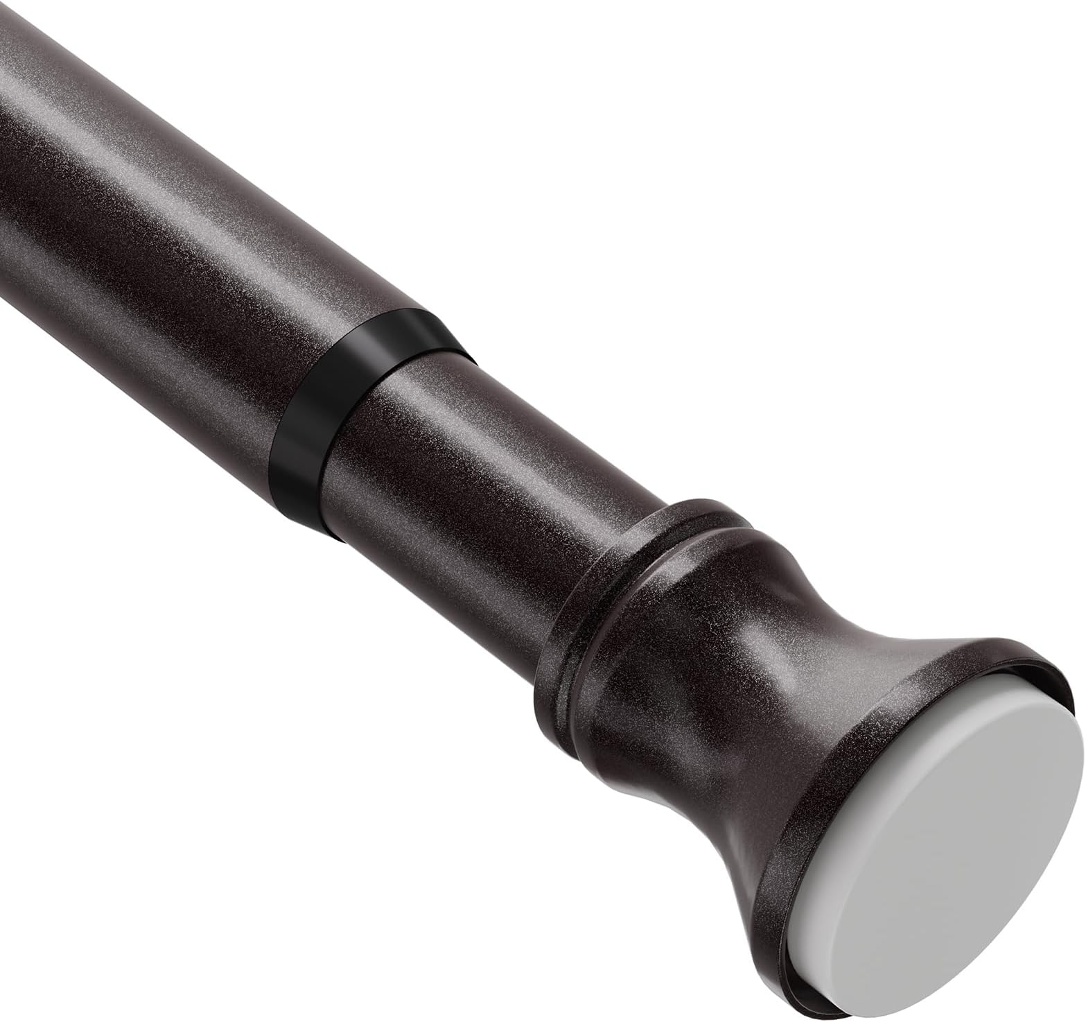 Amazer Spring Tension Shower Curtain Rod, 26-42 Inches Rust-Resistance Tension Curtain Rod Bathroom Rod, Adjustable Shower Curtain Rod No Drill, Bronze