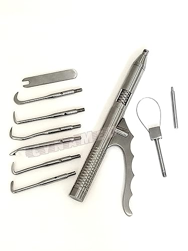 Miniatura 3 de Cynamed Juego de 11 quitacoronas automático dental removedor de puente, removedor de corona y puente automático dental