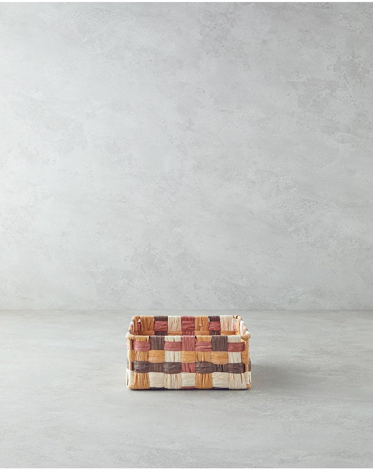 Modern Square Kağıt Ip Sepet Kahve 26X26X12 Cm