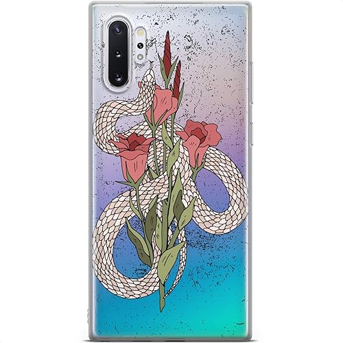 Miniatura 26 de Mertak Funda compatible con Samsung Galaxy S25 Ultra S24 S23 FE 5G S22 Plus S21 S20 S10+ Acuarela Flexible Ligero Muertes Cabeza Polilla Protectora