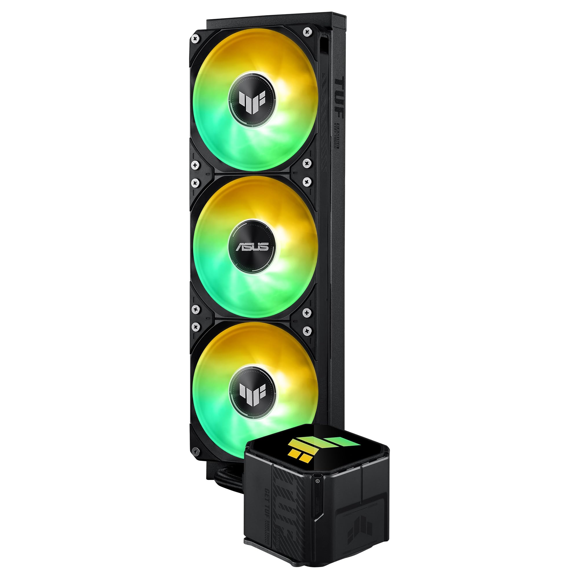 ASUS TUF Gaming LC III 360 ARGB - Sistema de refrigeración líquida todo en uno para CPU con tres ventiladores preinstalados, bomba eficiente para asegurar temperaturas de funcionamiento óptimas