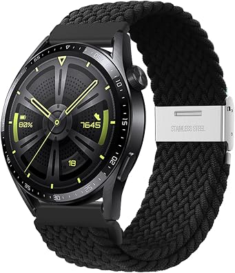 20mm 22mm Strap For Samsung Galaxy Watch 6 5 4 Band 40/44mm 5Pro Active 2 Gear S3 Braided Elastic Bracelet For Huawei GT2/3 /4Pro/5 WatchBands