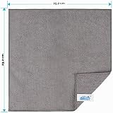 HOMEXCEL 24 Pack Grey Microfibre Cleaning Cloths Rag Towels, 30x30 cm - 7