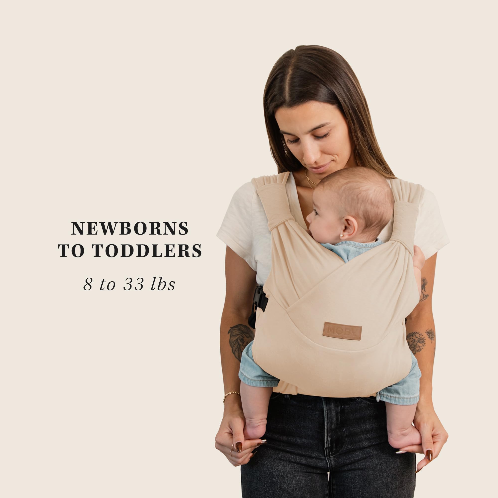 Amazon.com : Moby Baby Duet Carrier Easy-Wrap for Newborns to