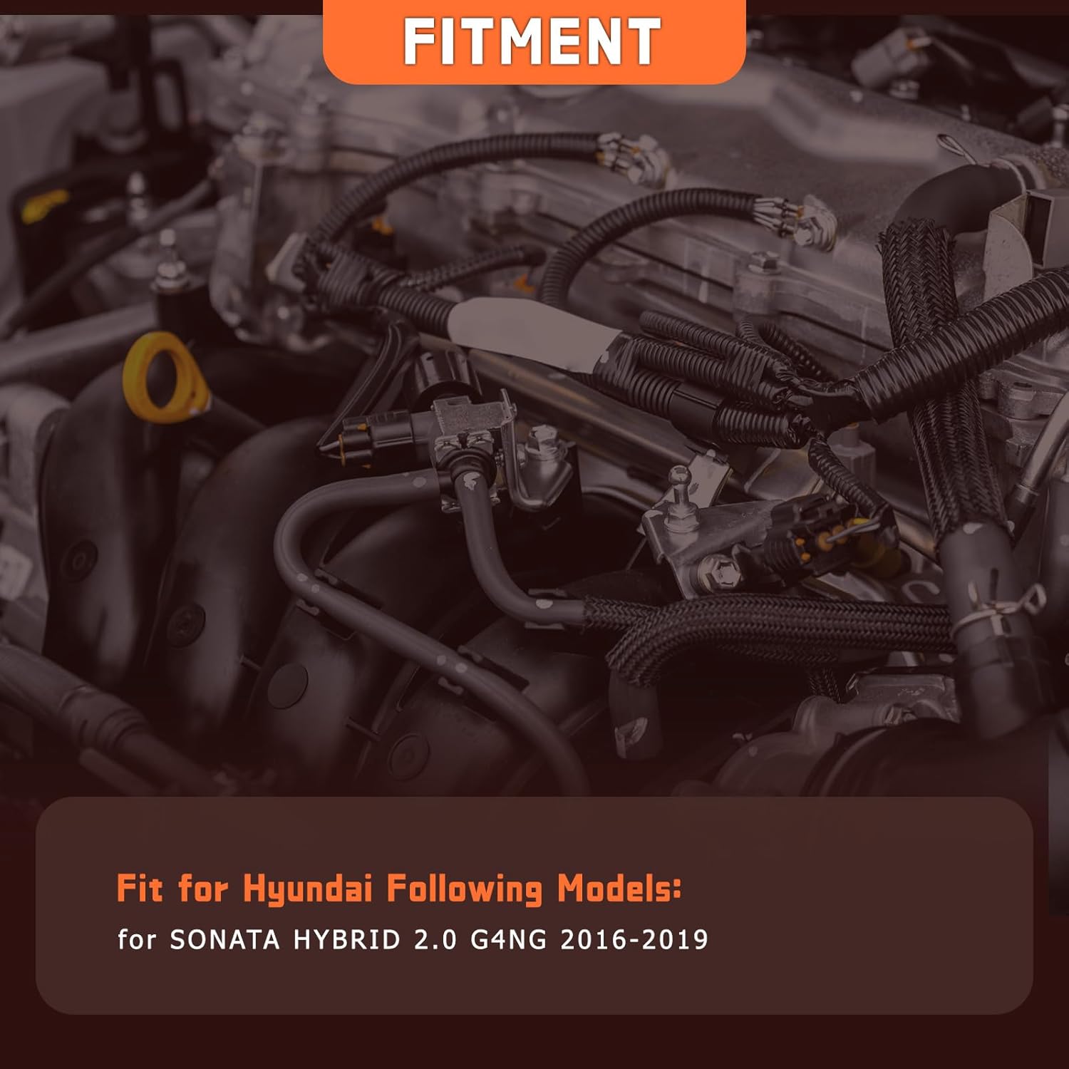 230412E341 4pcs Engine Pistons Ring Sets Fit for HYUNDAI SONATA HYBRID 2.0 G4NG 2016-2019 Replace for 230412E351 230412E361