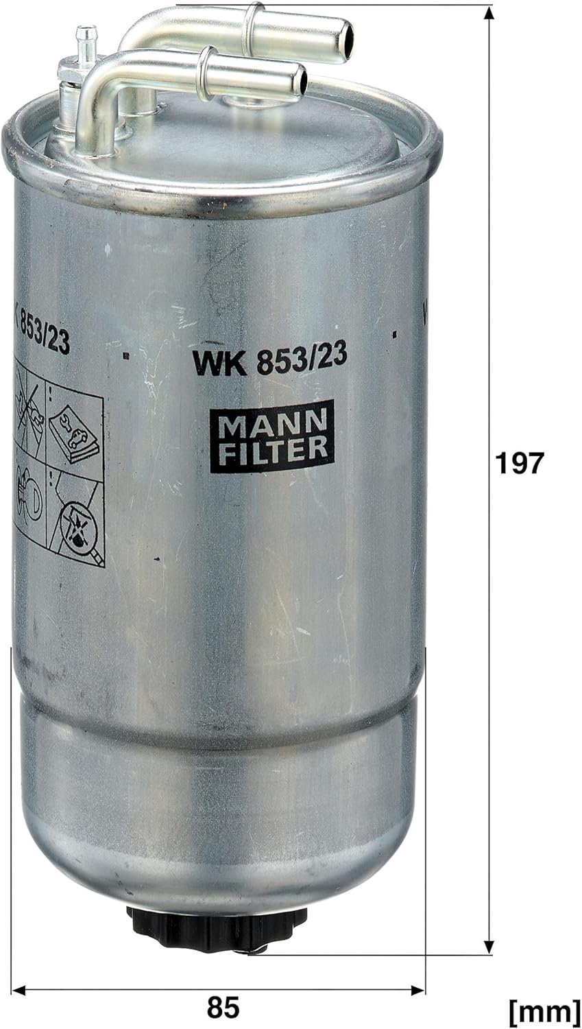 MANN-FILTER WK 853/23 Fuel filter – For Passenger Cars