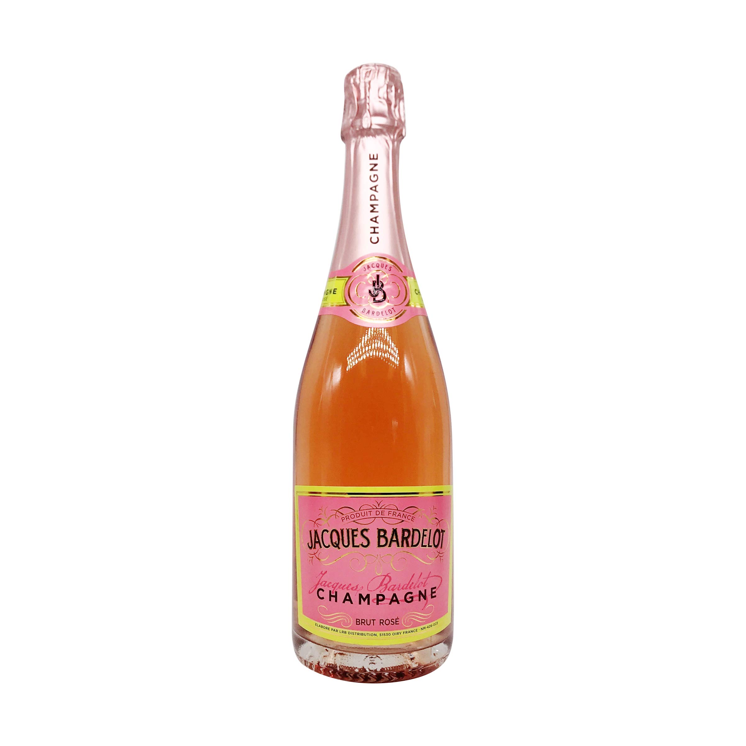 JACQUES BARDELOT Rose Brut Champagne, 750mL