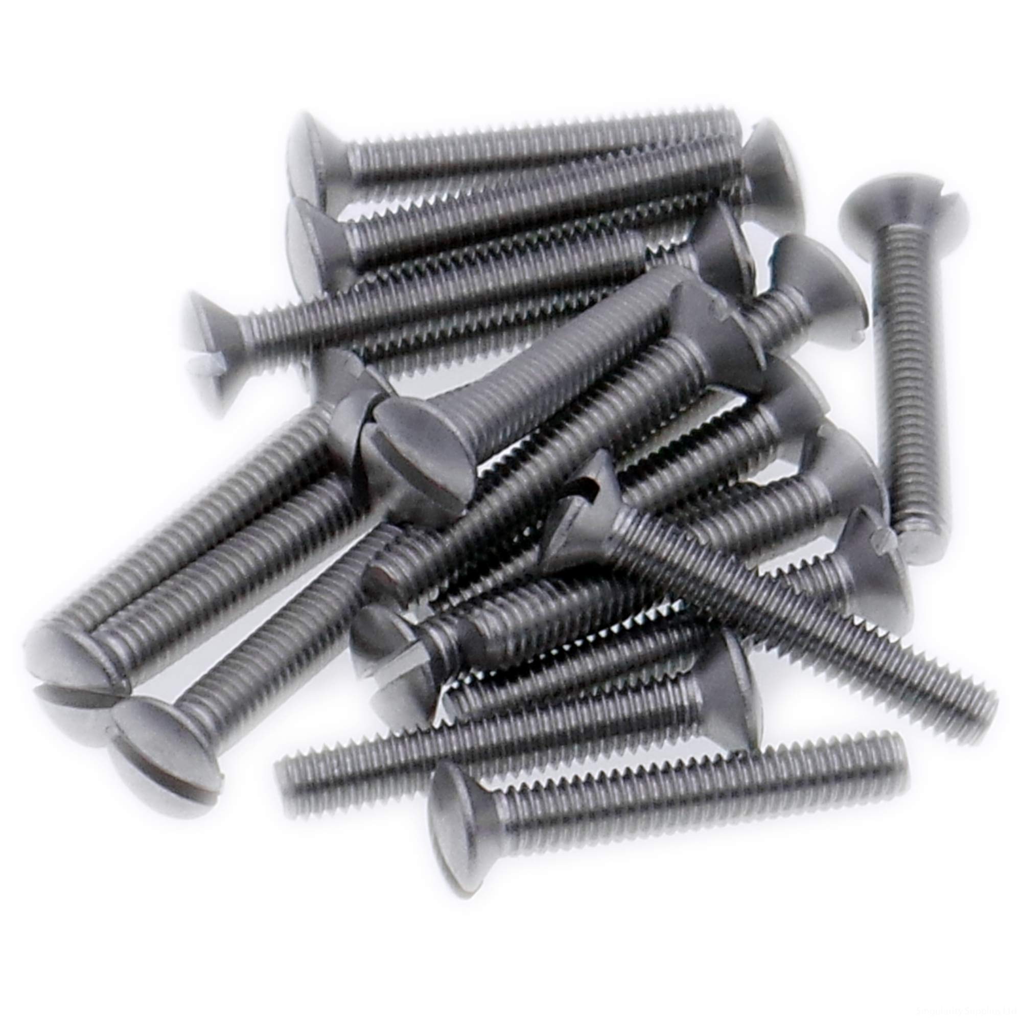 Singularity Supplies M4 (4Mm X 6Mm) Slot Raised Countersunk Machine Screw (Bolt) - Stainless Steel (A2) (Pack Of 20)