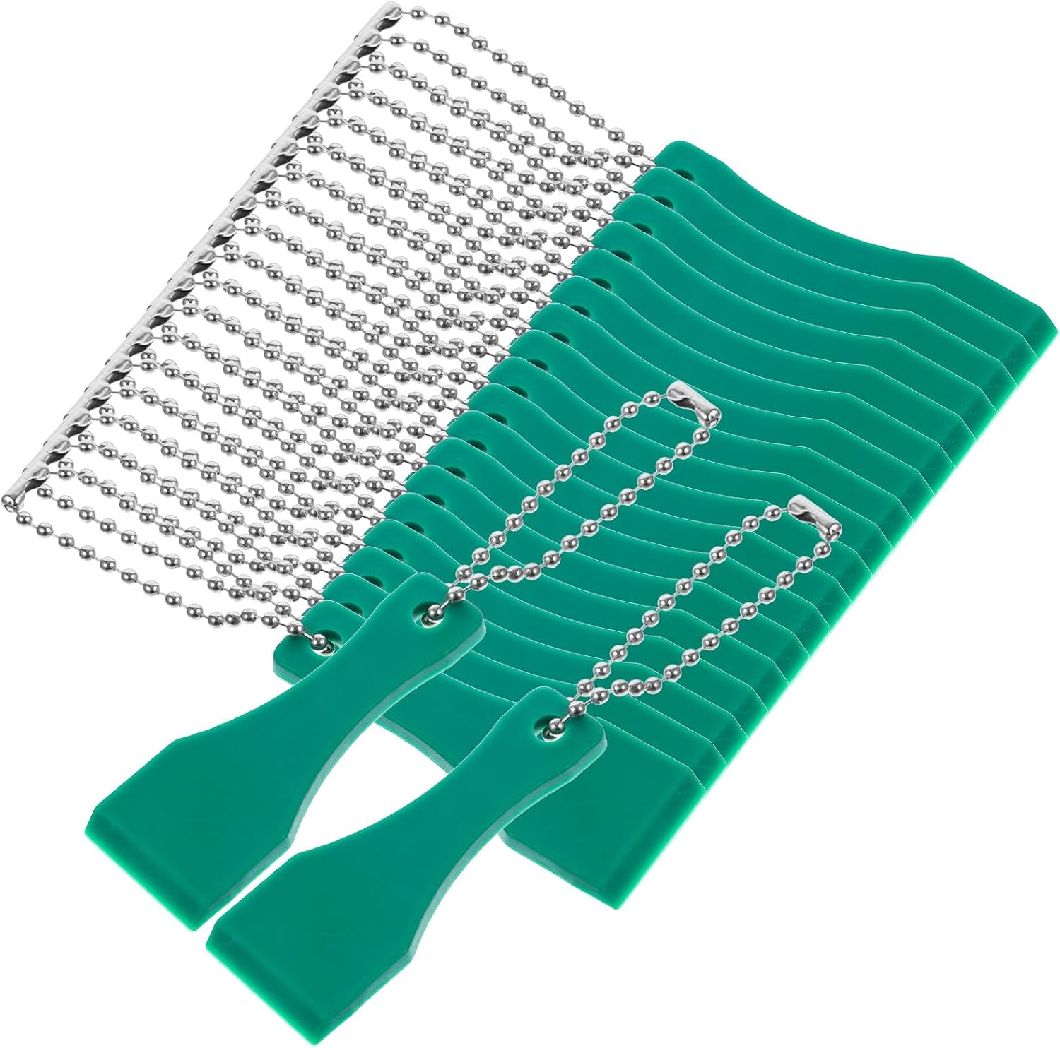 Garneck 20 PCS Lottery Ticket Scratcher Tool - Lotto Scratcher Trowel Keychain - Plastic Scraper for Lottery Tickets, Stickers, Labels, Films, Clover Lottery Scratcher (Random Color)