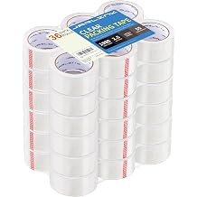 JARLINK Clear Packing Tape 36 Rolls, Heavy Duty Packaging Tape for Shipping Packaging Moving Sealing, 1.88 inches Wide, 55 Yards Per Roll, 1980 Total Yards