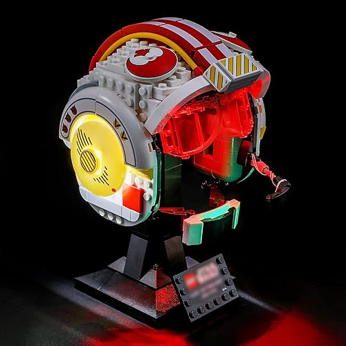 Miniatura 7 de LIGHTAILING Kit de iluminación LED para Lego- 75327 Luke-Skywalker (Red Five) modelo de bloques de construcción de casco, juego de luces LED