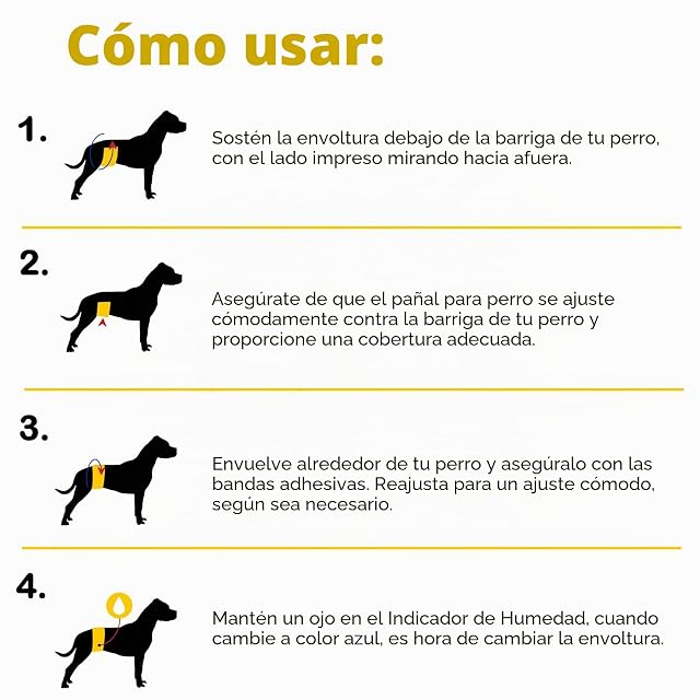 Foto 6 de 8 de Dono Bandas desechables para el vientre para perros, envolturas para incontinencia para perros machos