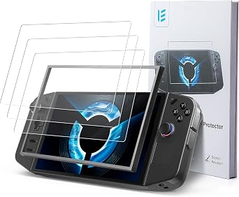 RGEEK 3-Pack Legion Go Screen Protector, Ultra HD Glass Protector 9H Hardness with Easy Install Frame Scratch Resistant Tempered Glass for Lenovo Legion Go, Come with Toolkits