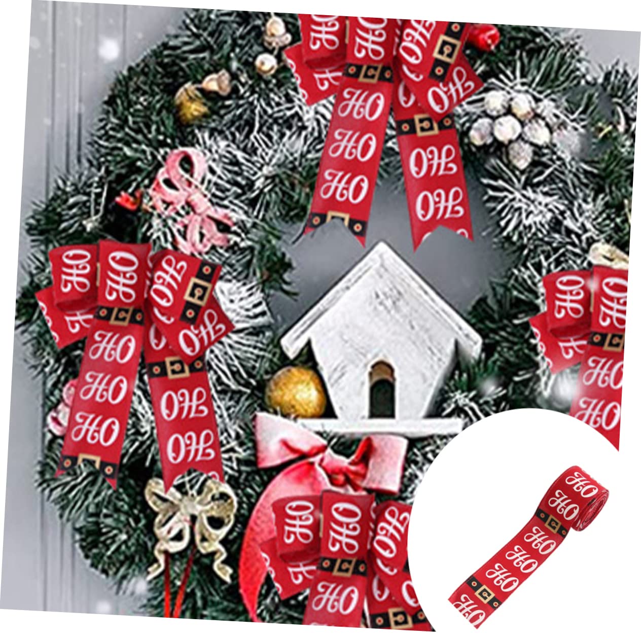 Abaodam 5stücke Weihnachtsband Schleifen Für Weihnachtsbaum Dekoration Hochwertiges Farbenfrohes Satinband Für Kreative Bastelprojekte Und Festliche Anlässe