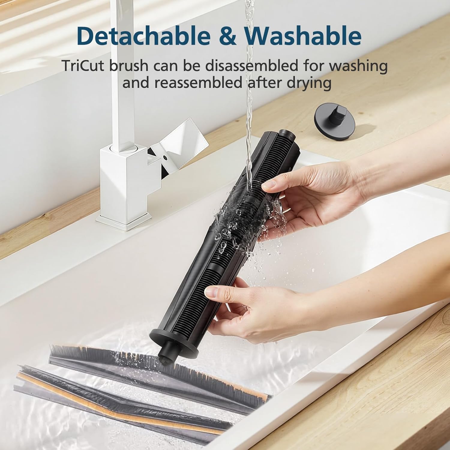 TriCut Brush Accessories for Dreame L40 Ultra (Gen 2)/ X40 Ultra/ D30 Ultra, for MOVA P10 (Gen 2)/ P50 Pro Ultra Robot Vacuum, with 1* TriCut Brush, 8* Mop Pad, 8* Dust Bag, 6* Filter, 6* Side Brush