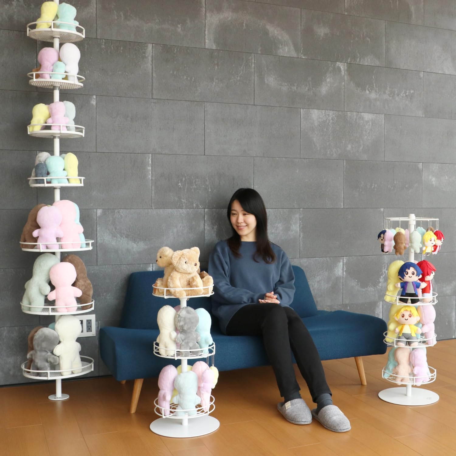 Amazon.co.jp: BIBILAB(ビビラボ) ぬいぐるみ収納 ぬいタワー フロア