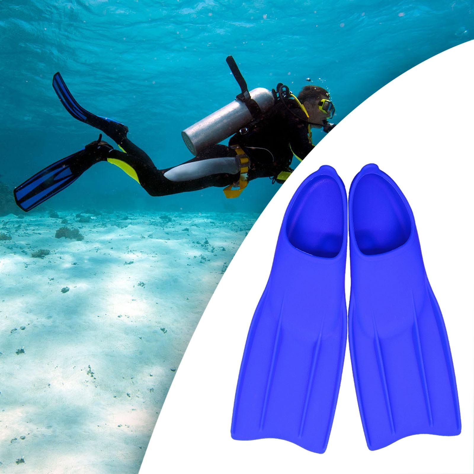 Aletas de Buceo Profesionales Fins de Silicona Ligeras Resistentes de Fáciles de Poner Antideslizantes Adecuadas para Submarinismo Piscina Snorkel Dep