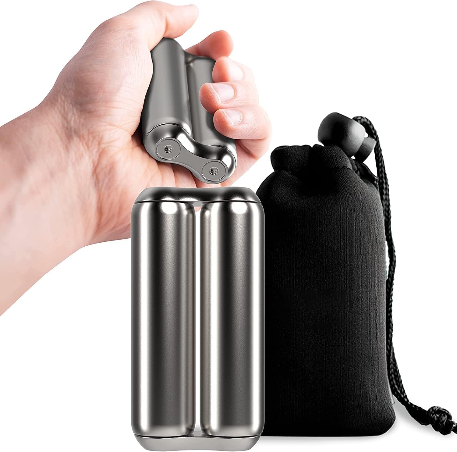 YLMKDE Roller Stainless Steel - Handheld Fidget Toy for Adults | Relieve Stress, Anxiety, Tension | Promotes Focus, Clarity | Compact, Portable Design | Stainless Steel