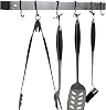 Easy to Install Utensil Bar (24 in. Hammered Steel)