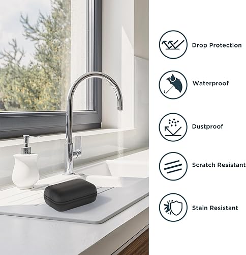 Miniatura 4 de SUPVAN Funda protectora de nailon para etiquetadora y cintas E10, resistente al agua, a prueba de golpes, resistente a los arañazos, para disco duro