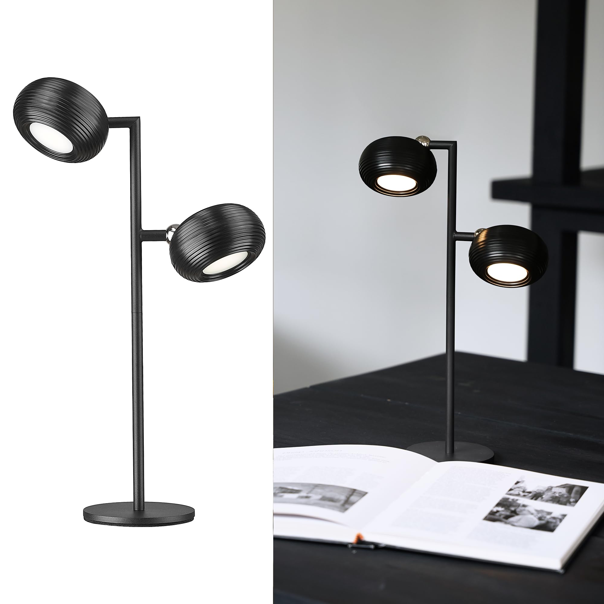 LuminexDesigns Cordless LED Wall Light with Detachable Magnetic Lamp Head