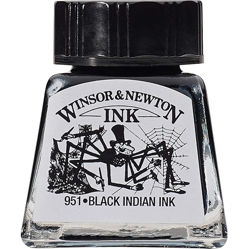 Winsor & Newton Specialty Ink, Black, 14ml Bottle