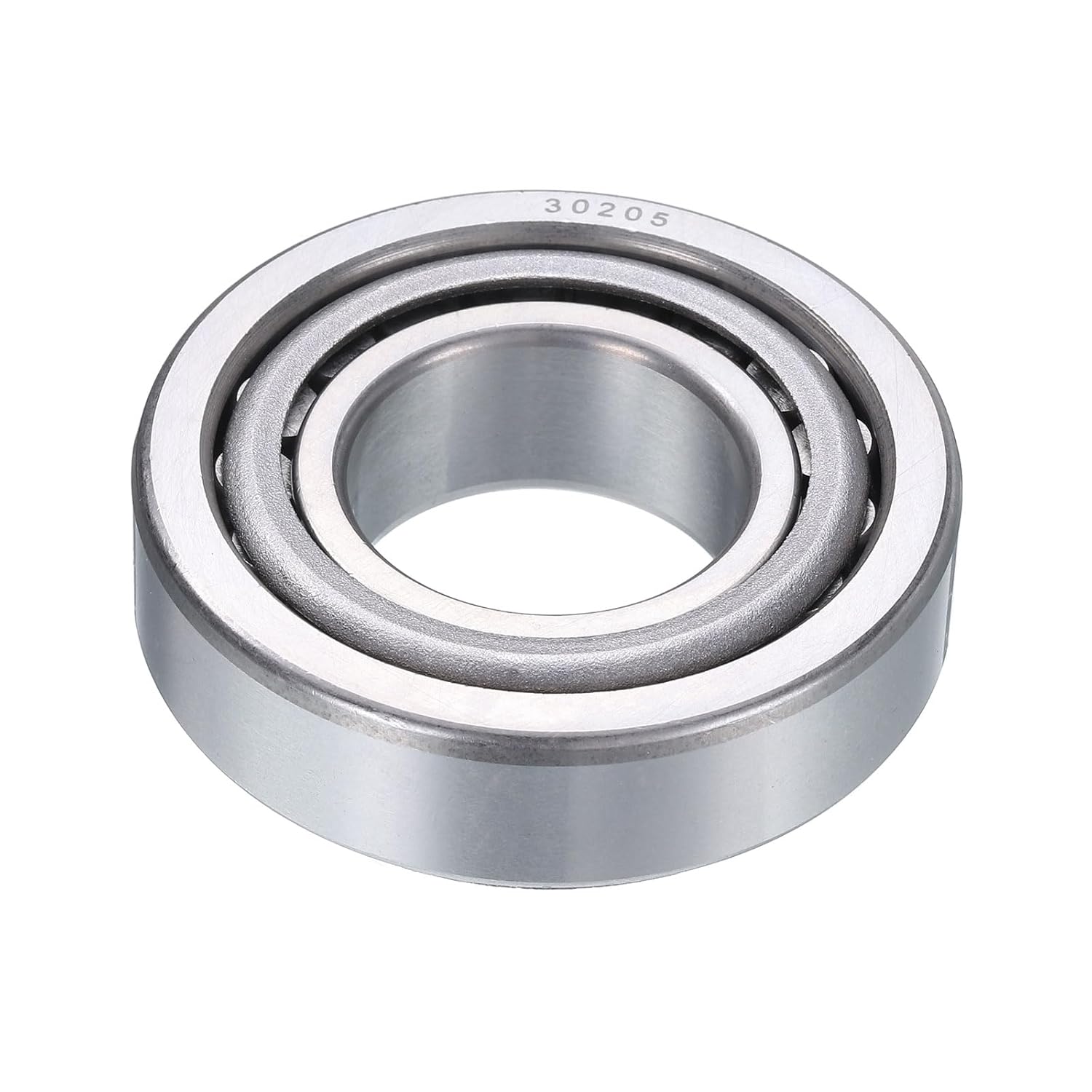 uxcell 2pcs 30205 Tapered Roller Bearing Cone and Cup, 25mm Bore x 52mm OD x 16.25mm Thick, Chrome Steel Taper Bearing Set, ABEC-3