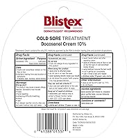 Vista 9 de Blistex Tratamiento para Úlceras Bucales Crema de Docosanol 10% Comienza a Actuar Inmediatamente – Medicina para Reducir el Tiempo de Curación